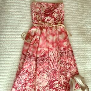 David Meister Mediterranean print dress size 6